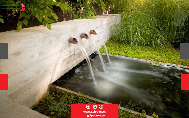 استفاده از آبنماهای آبشاری در طراحی فضای سبز